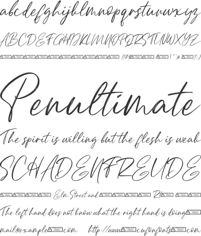 Betterfeel font preview