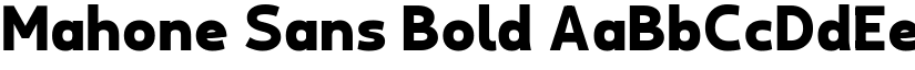 Mahone Sans Bold font
