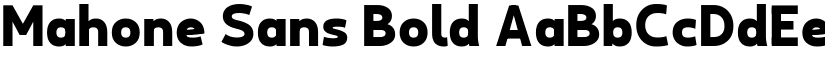Mahone Sans Bold font