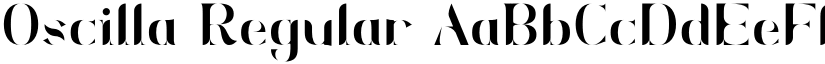 Oscilla Regular font