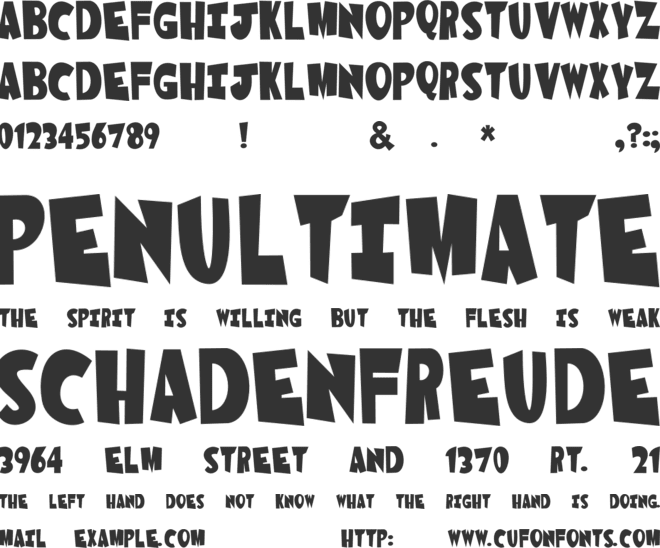 Rocket Racer font preview