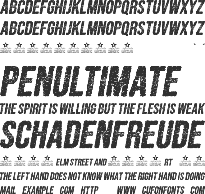 KOSMICS  PERSONAL USE font preview