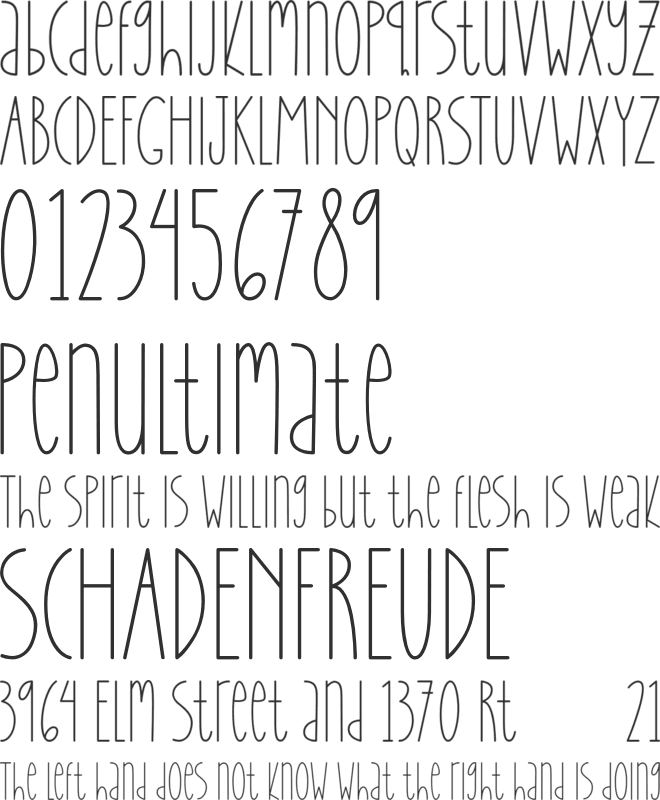 Lakehouse font preview