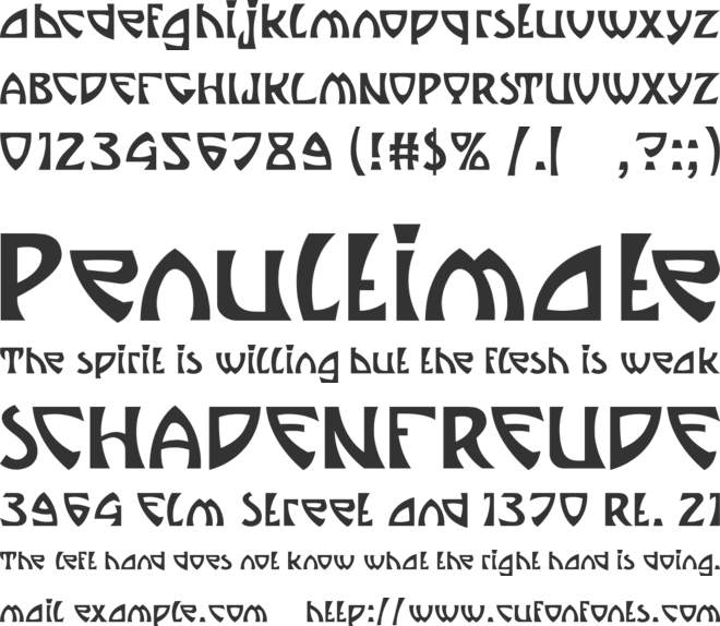Felis Antwerp font preview