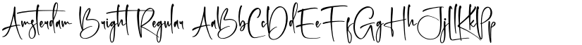 Amsterdam Bright Regular font
