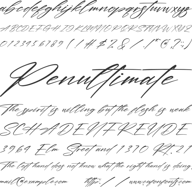 Montana Pictures font preview