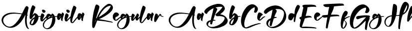 Abigaila Regular font