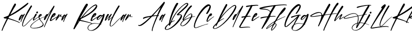 Kalisdera Regular font