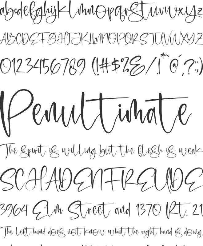 Oktober font preview
