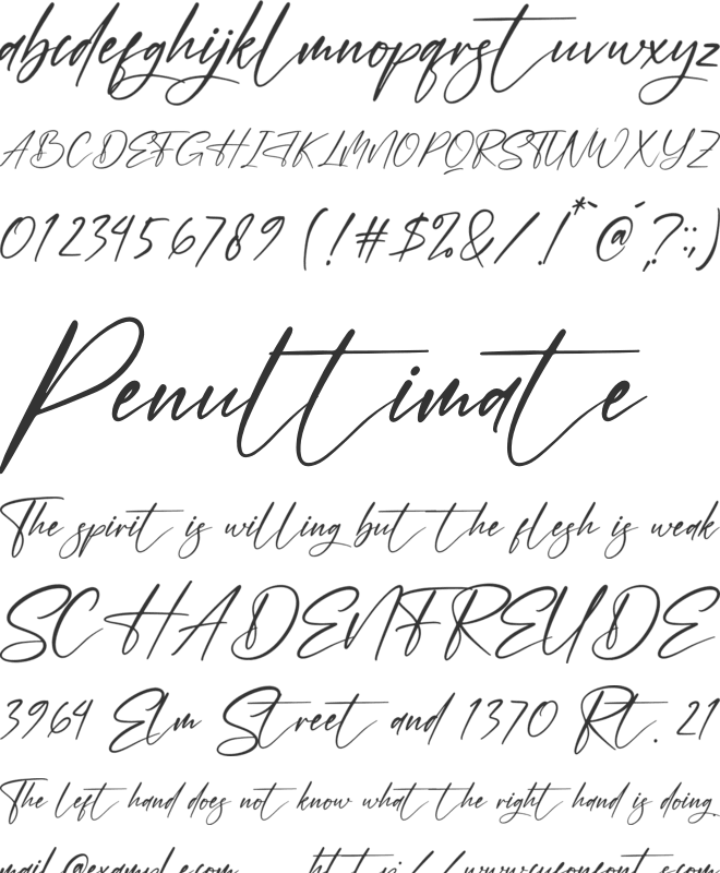Remala Datelo font preview
