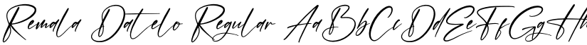 Remala Datelo Regular font