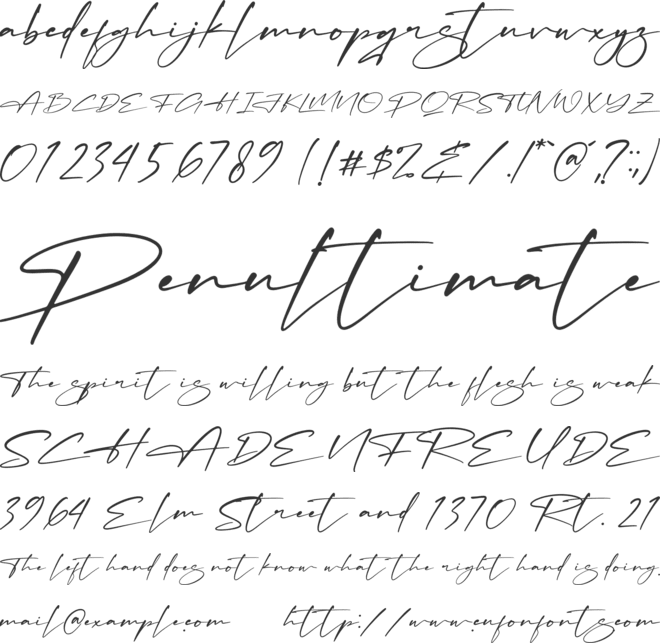 Patrick Amtesa font preview