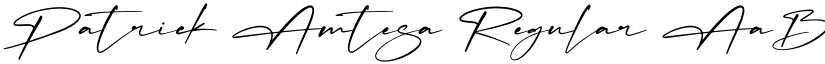 Patrick Amtesa Regular font