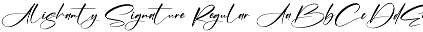 Alishanty Signature Regular font