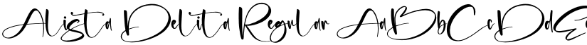Alista Delita font download