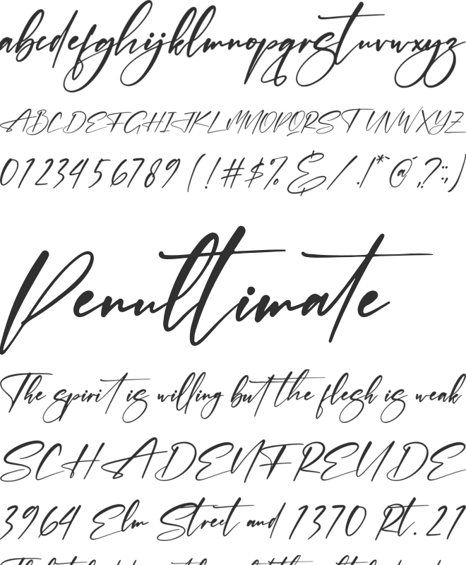 Thomson Signate font preview