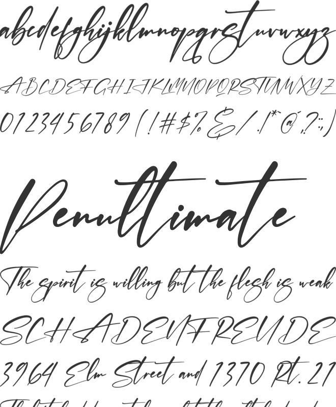 Thomson Signate font preview