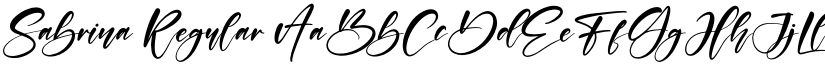 Sabrina Regular font