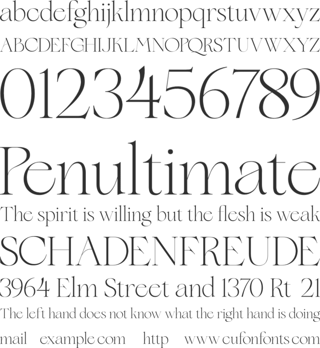 Floreal font preview