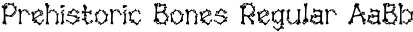 Prehistoric Bones Regular font