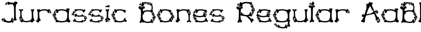 Jurassic Bones font download
