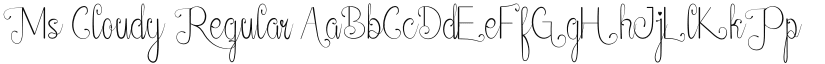 Ms Cloudy font download