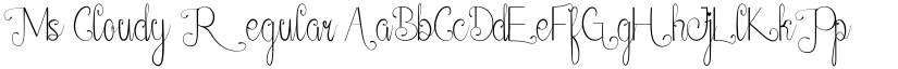 Ms Cloudy font download