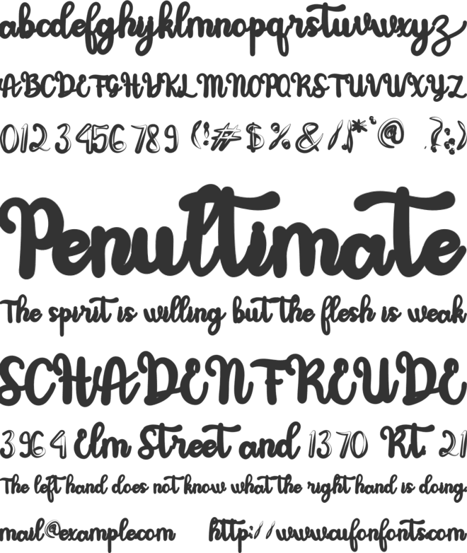 Dinosour font preview