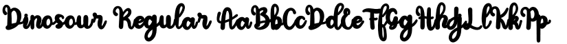 Dinosour Regular font