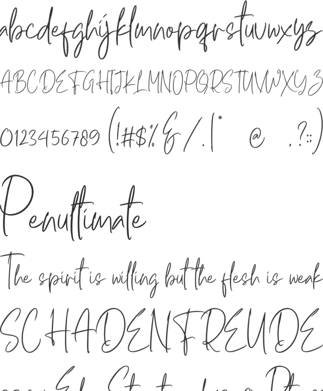 Hulya Script font preview