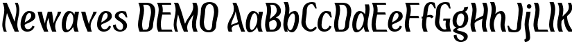 Newaves DEMO font