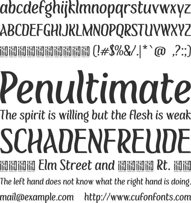 Newaves font preview
