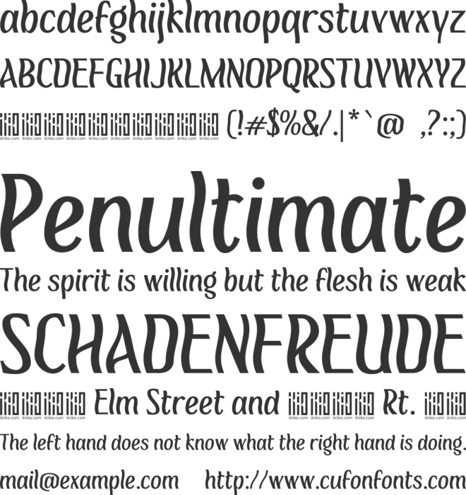 Newaves font preview