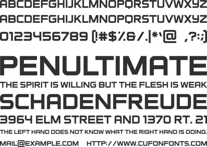 Round Control font preview