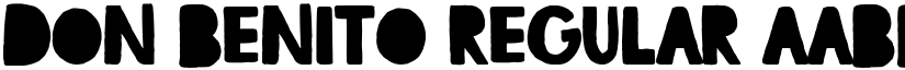 Don Benito Regular font