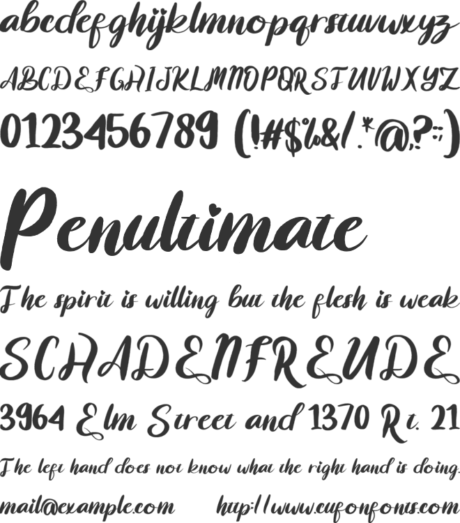 Stay Athaliya font preview