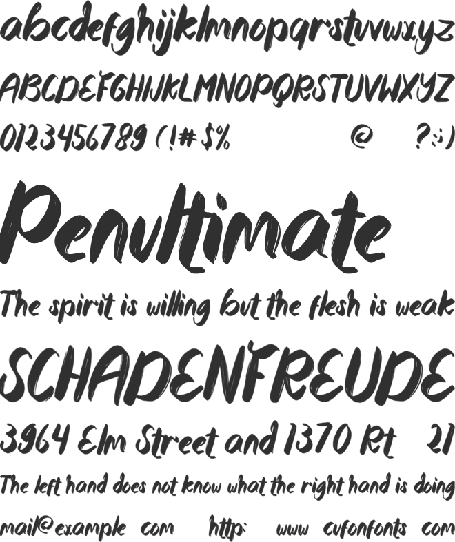 Montego Bay font preview