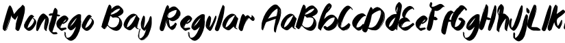 Montego Bay Regular font