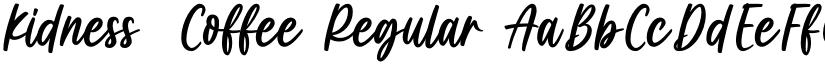 Kidness  Coffee Regular font