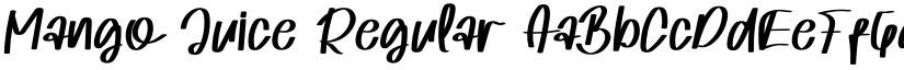Mango Juice Regular font
