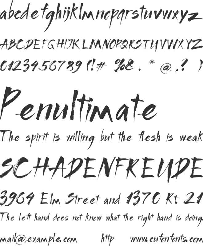 BROC font preview