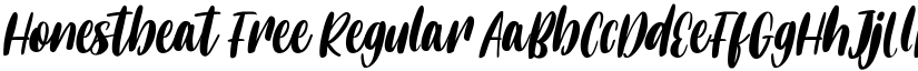 Honestbeat Free Regular font