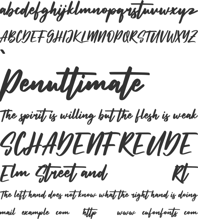 Sunsetstill Free font preview