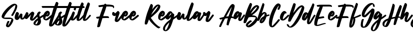 Sunsetstill Free Regular font