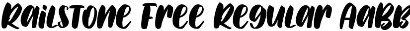 Railstone Free Regular font