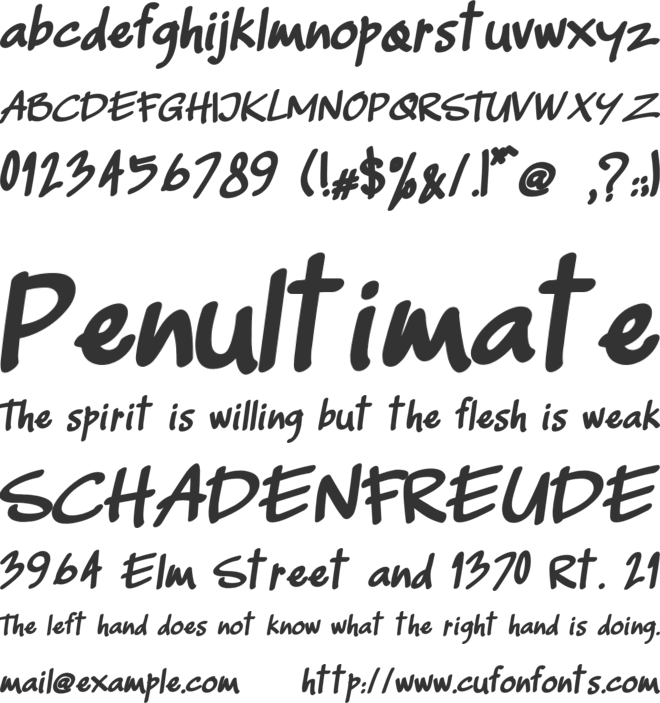 Capellen font preview