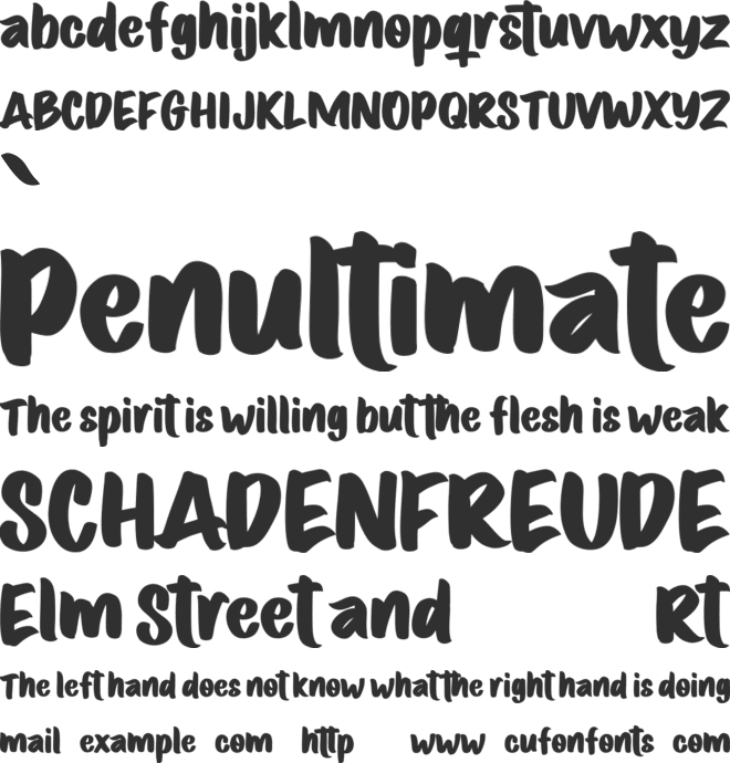 Volatter Free font preview