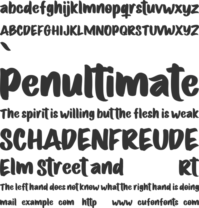 Volatter Free font preview