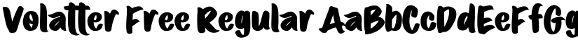 Volatter Free Regular font