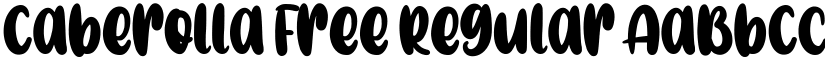 Caberolla Free Regular font